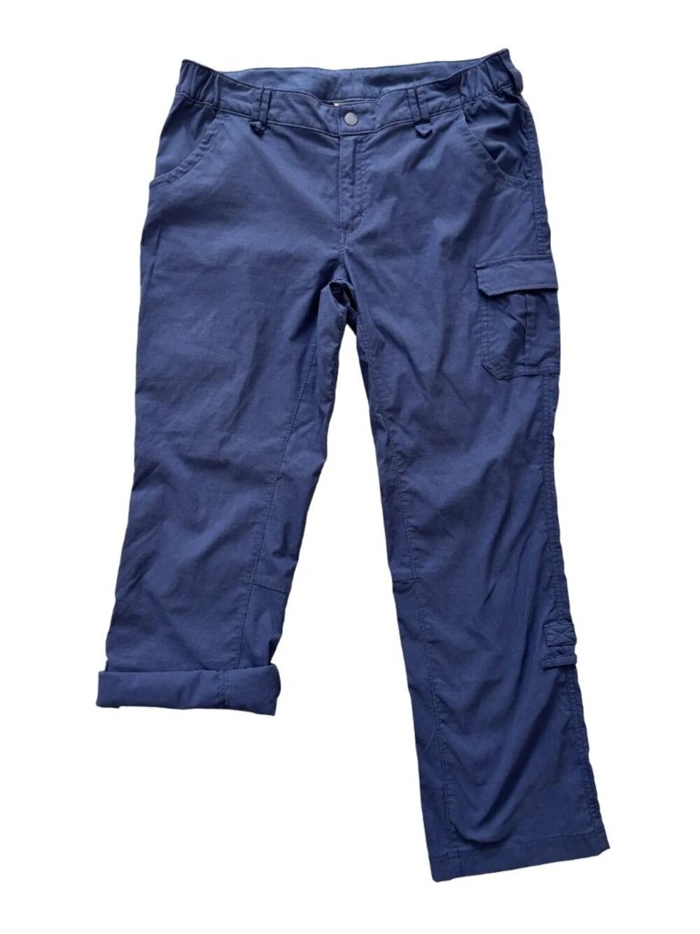 DULUTH TRADING CO DuluthFlex Dry On The Fly Convertible Bootcut Pants Navy SZ 12
